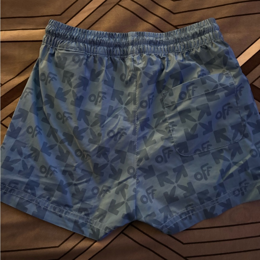 Blue Patterned Shorts - Picture 2 of 4